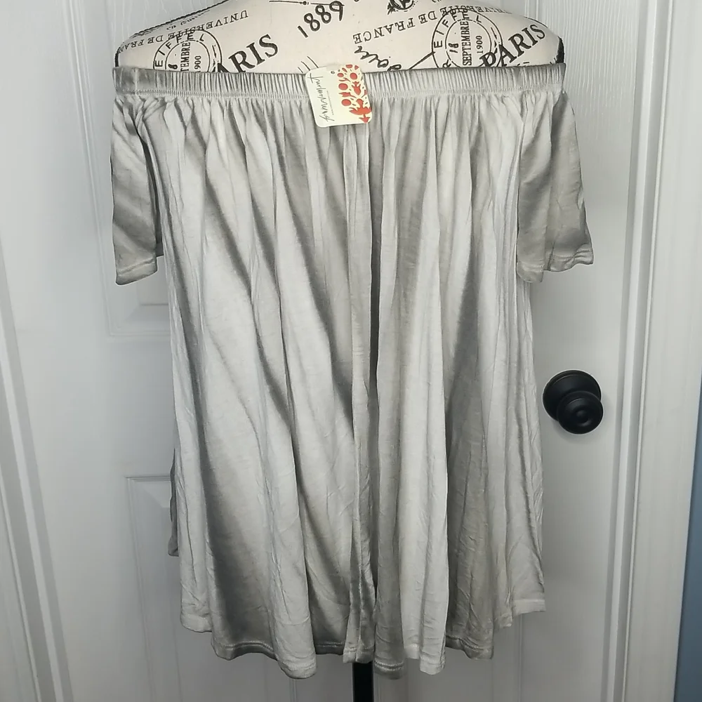 Free People Flowy Off Shoulder Tie Dye Top Size Small